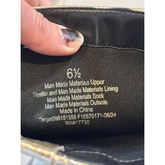 A New Day Gold Diva Stovepipe Tall knee Boots Size 6.5 - Picture 10 of 12